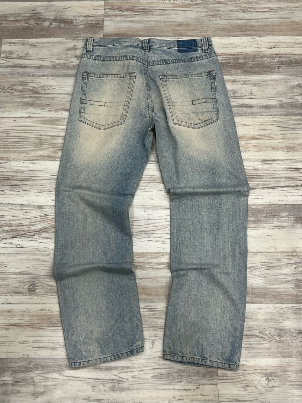 Calvin Klein Jeans Light Blue Relaxed Fit Distressed Denim - Picture 2 of 5